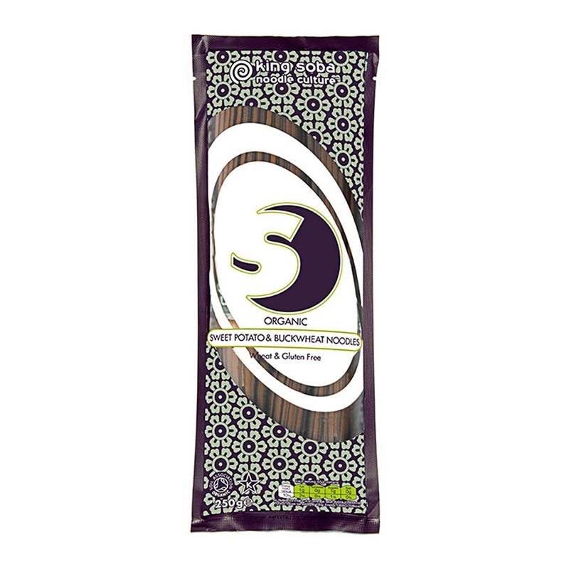 Taitei Bio din Hrisca si Cartofi Dulci, King Soba, 250 g