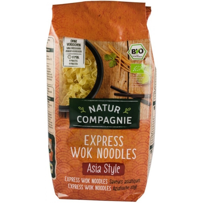 Taitei BIO pentru Wok, 250 g, Natur Compagnie