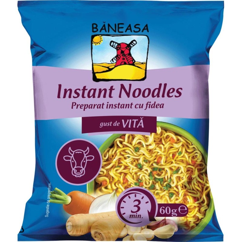 Taitei Instant cu Gust de Vita Baneasa, 60 g