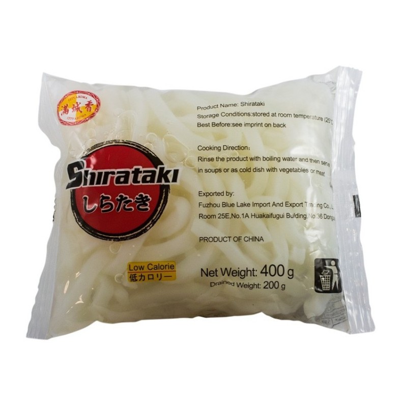 Taitei Lati Udon Shirataki din Faina de Konjac, 400 g, H and S Asia