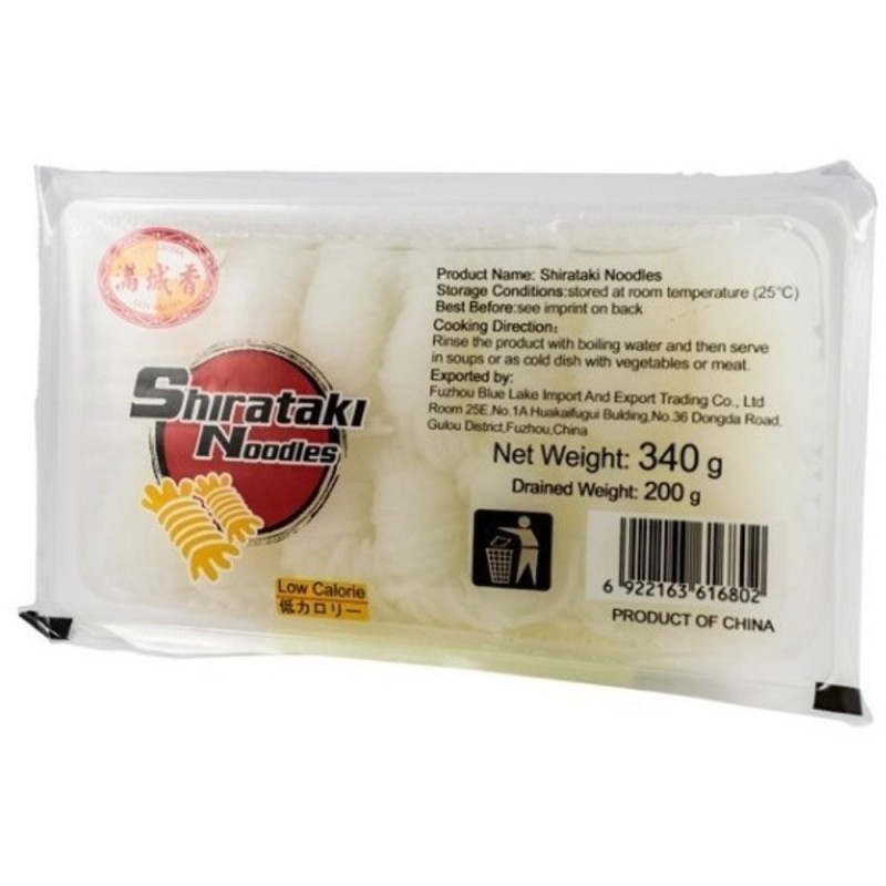 Taitei Rulati Shirataki din Faina de Konjac, 340 g, H and S Asia