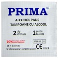 Tampoane Impregnate cu Alcool Prima, 6.5 cm x 3 cm, 200 Bucati