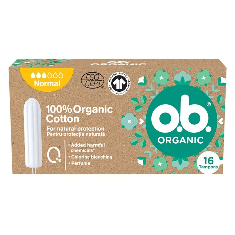 Tampoane OB Organic Normal, 16 Bucati