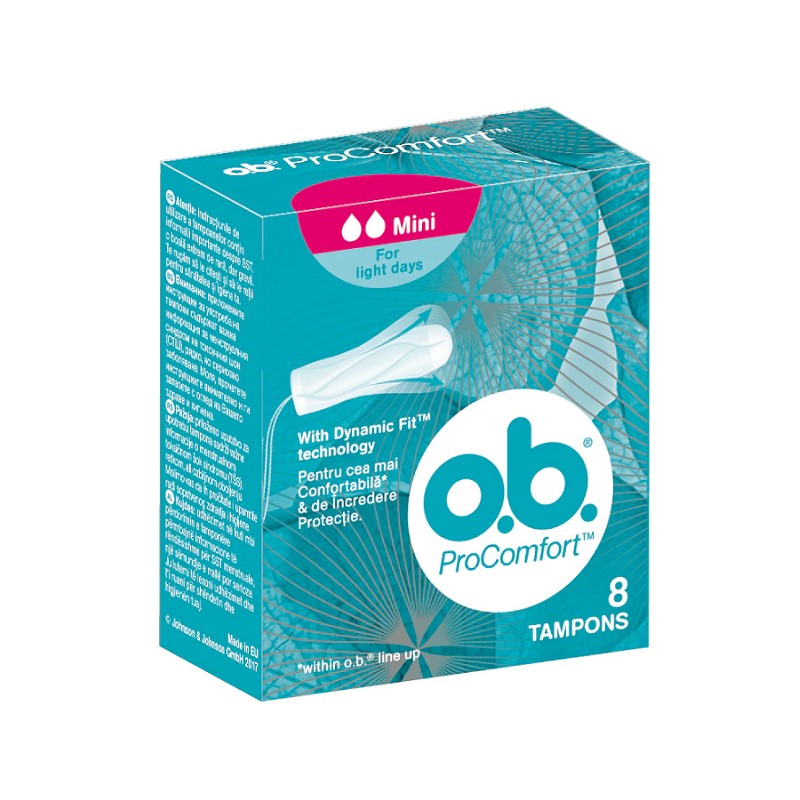 Tampoane OB Procomfort Mini, 8 Bucati