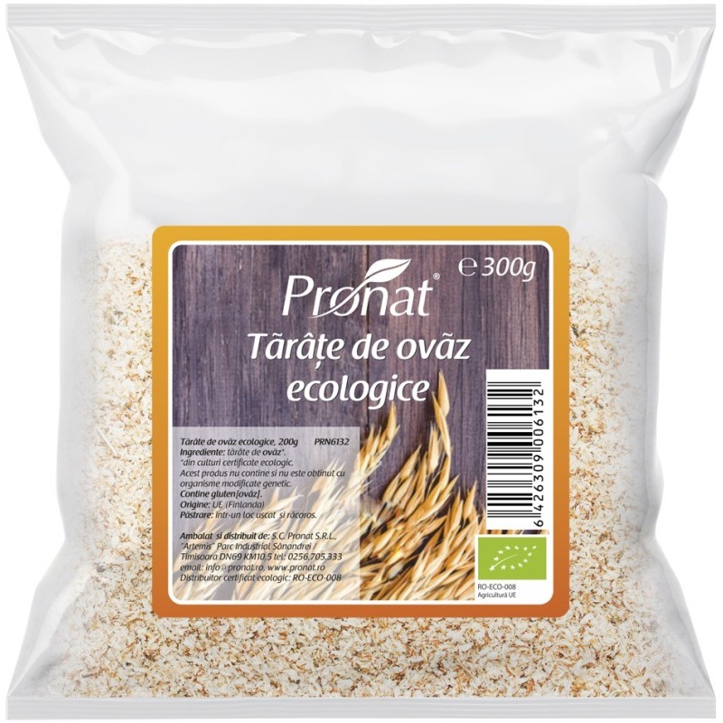 Tarate Bio de Ovaz, 300 g