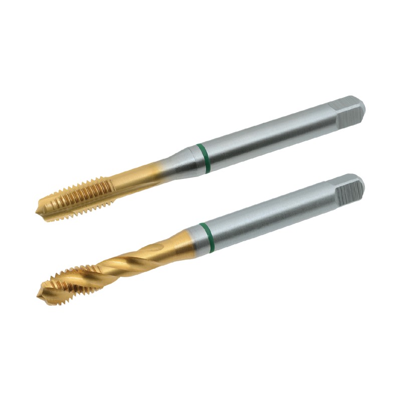 Tarod de Masina Universal, HSSE Co5 Tin, Forma B, M 6 X 1.0, Filet Normal, D, Banda Verde, din 371