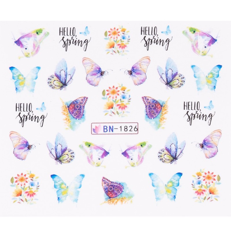 Tatuaj Unghii Luxorise Butterfly Wink, Bn-1826