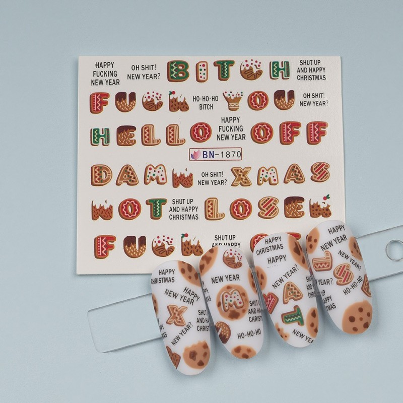 Tatuaj Unghii Luxorise Christmas Grinchy, Bn-1870