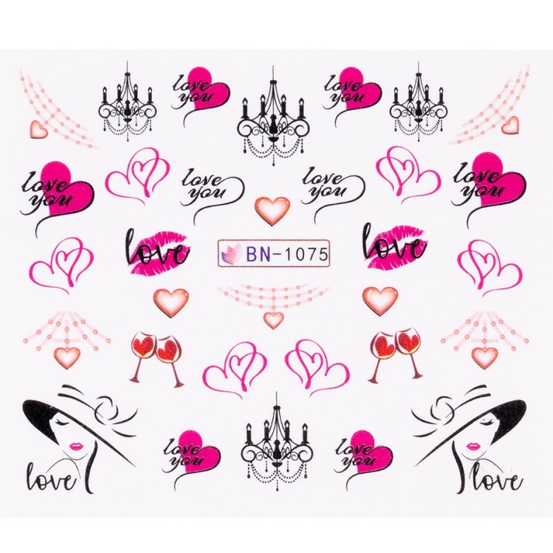 Tatuaj Unghii Luxorise Love City, Bn-1075