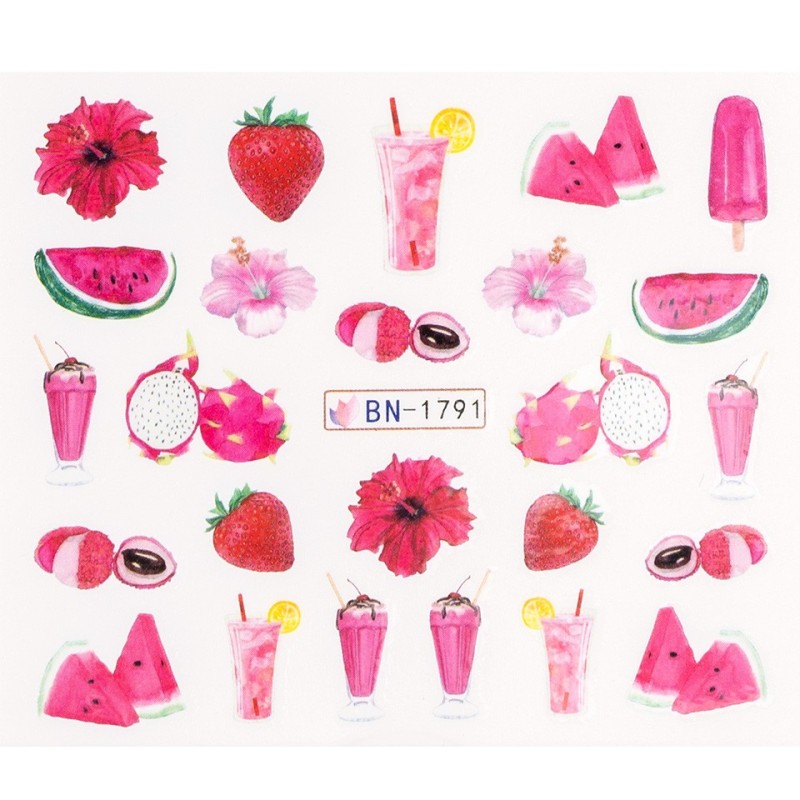 Tatuaj Unghii Luxorise Pink Summer, Bn-1791