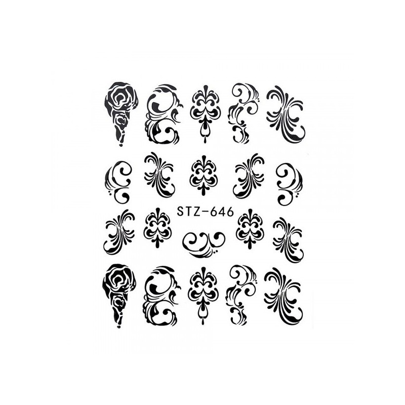 Tatuaj Unghii Luxorise Simple Art Glam, Stz-646