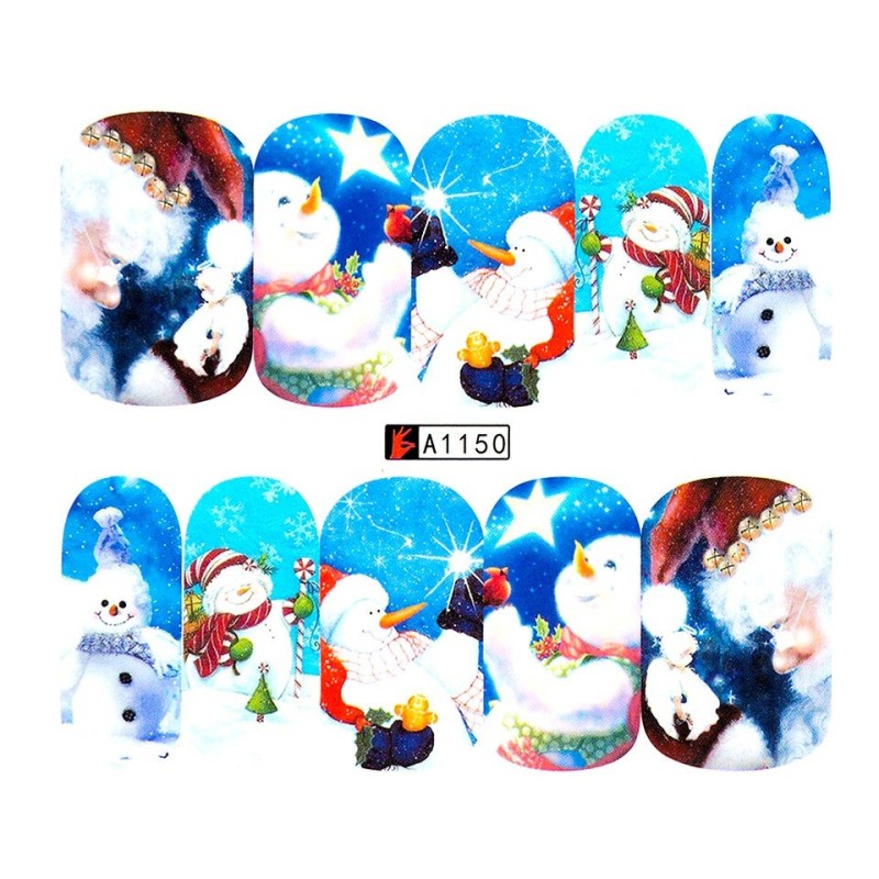 Tatuaj Unghii Luxorise Snowmen Glare, A1150