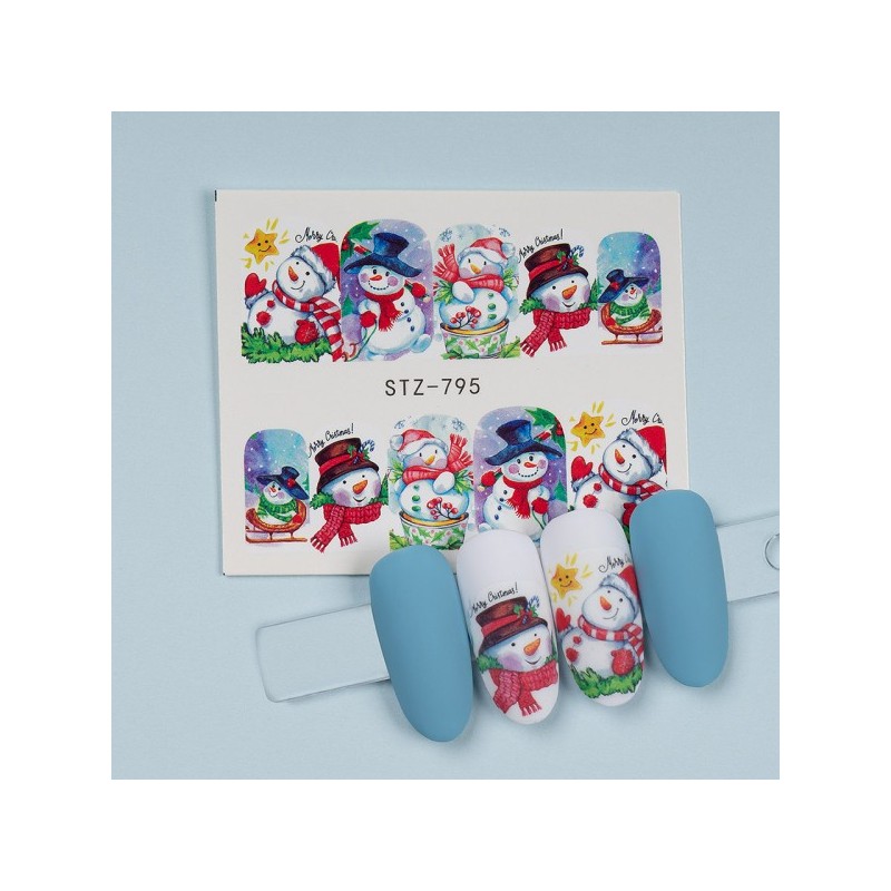 Tatuaj Unghii Luxorise Snowmen Look, Stz-795