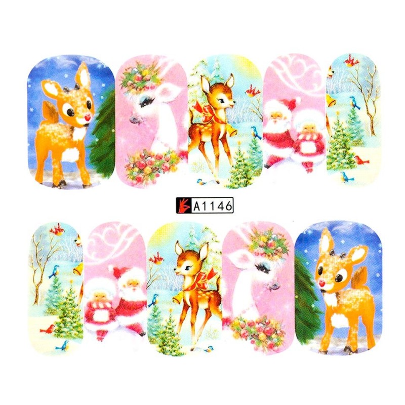 Tatuaj Unghii Luxorise Winter Cutie, A1146