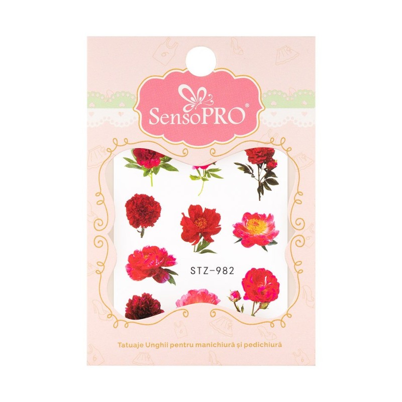Tatuaj Unghii SensoPRO Summer Challenge, Model Stz-982