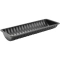 Tava Copt cu Striatii, Otel Acoperit Non-Stick, 31.5 x 12 x 4 cm, Neagra, Perfect Home