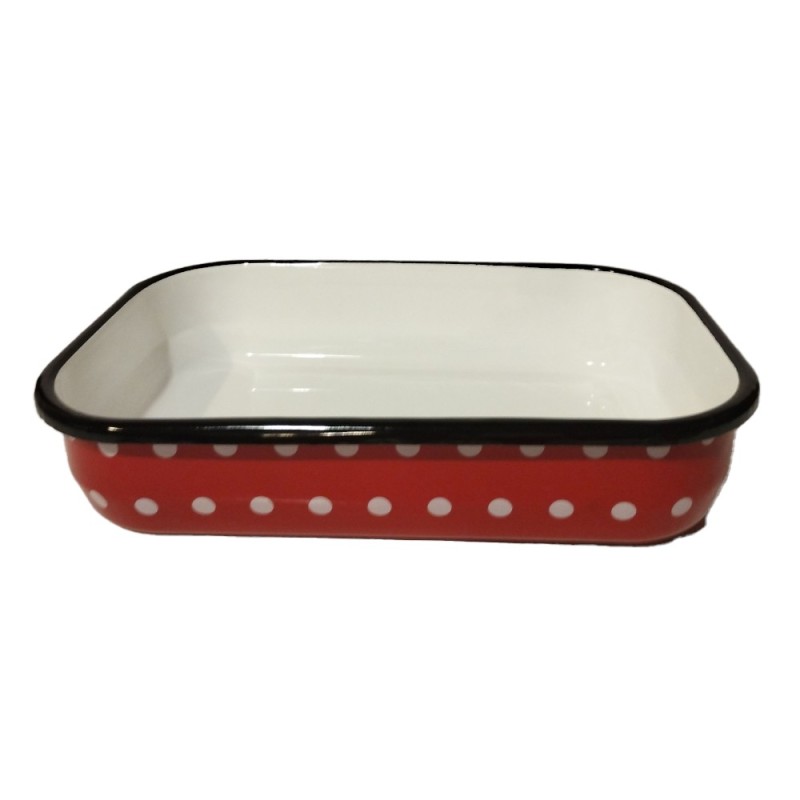 Tava Emailata Rosie, 37 x 25 cm, Perfect Home