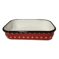 Tava Emailata Rosie, 37 x 25 cm, Perfect Home