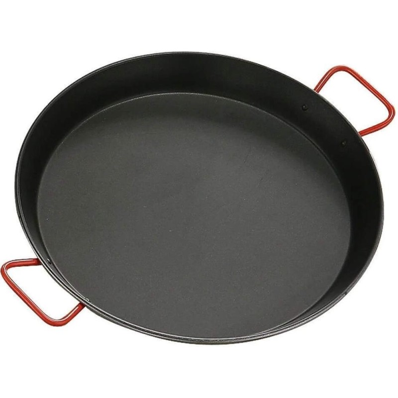 Tava Paella, din Otel, Neaderenta, 50 cm, Neagra, Garcima