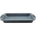 Tava pentru Copt cu Invelis Antiaderent, si Manere din Silicon, 40.5 x 26 cm, Perfect Home