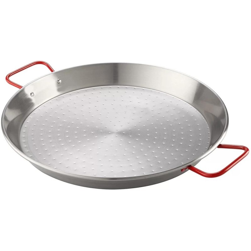 Tava pentru Paella, 50 cm, cu Manere, din Otel Lustruit, Perfect Home
