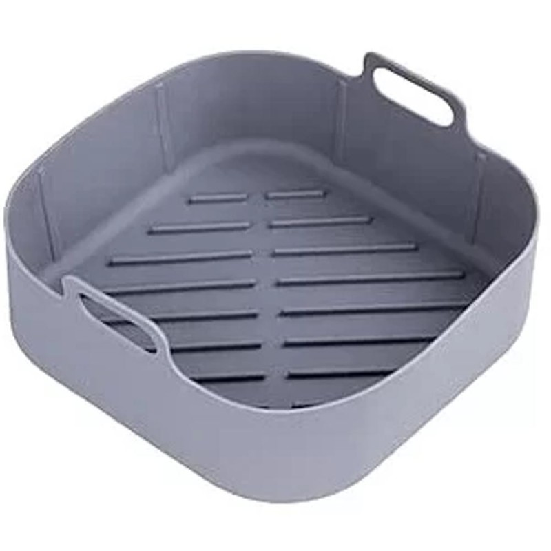 Tavita Silicon pentru Air Fryer, Termorezistenta, 22 x 22 x 6.5 cm, Non-toxic, fara BPA
