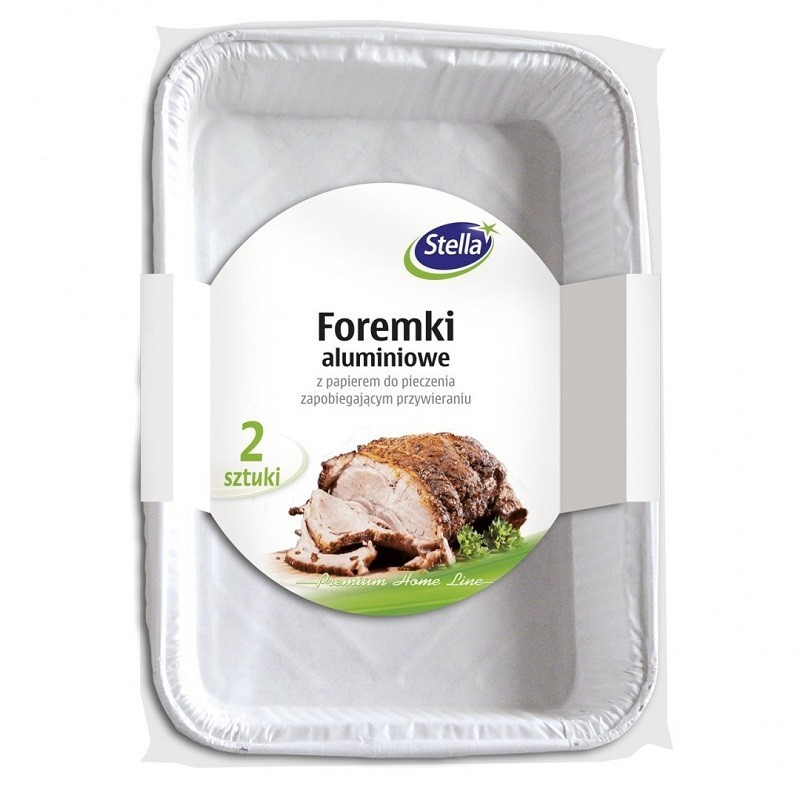 Tavite din Aluminiu cu Hartie de Copt pentru Friptura Stella 2 Bucati