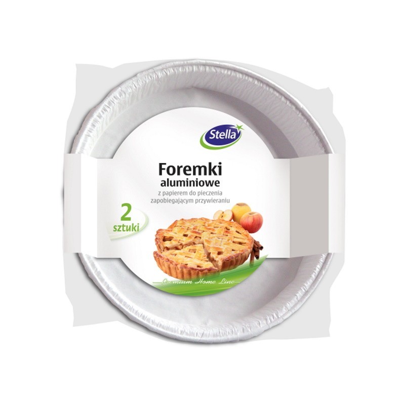 Tavite din Aluminiu cu Hartie de Copt pentru Tarta Stella 2 Bucati