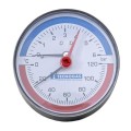 Termomanometru Axial, 6 Bar, 1/2", Cadran 8 mm, Tecnogas