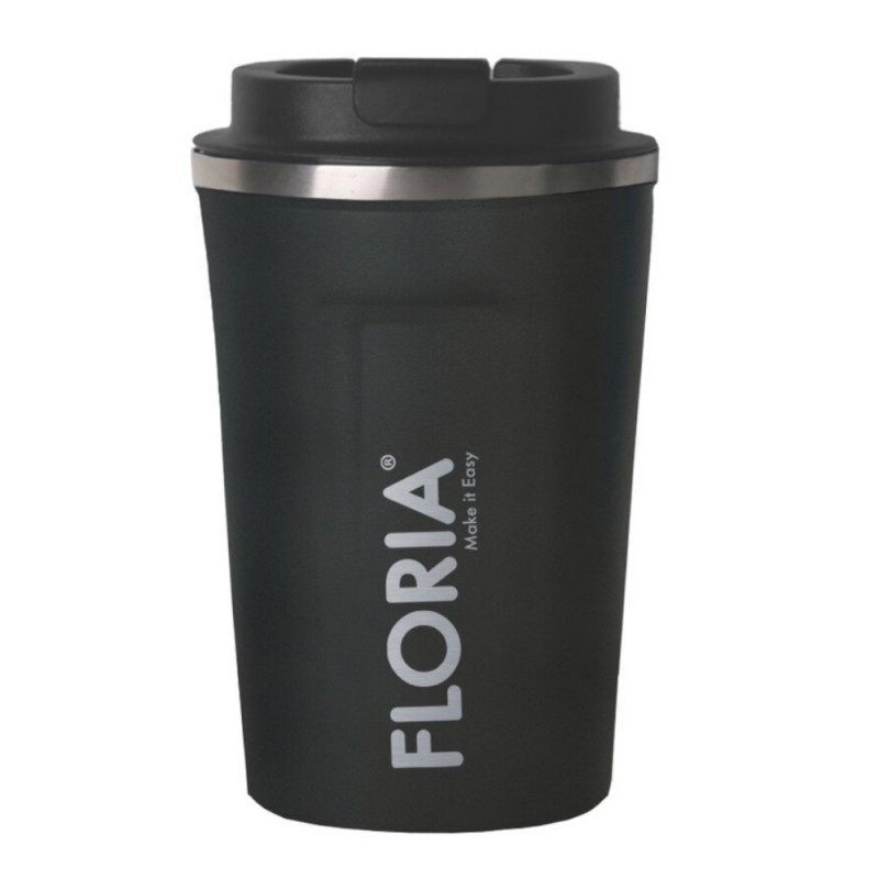 Termos Cafea, Capacitate 380 ml, Interior din Inox, Gri