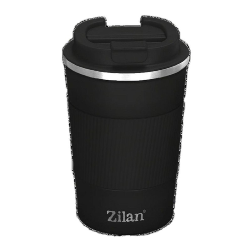 Termos Cafea, Capacitate 380 ml, Interior Inox, Negru