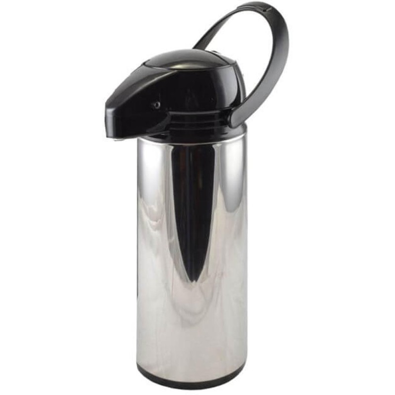 Termos din Inox cu Pompa, 1.9 l, Argintiu, Perfect Home