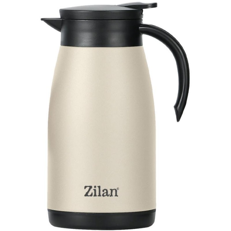 Termos Tip Ceainic, din Inox, Capacitate 1 l, Crem