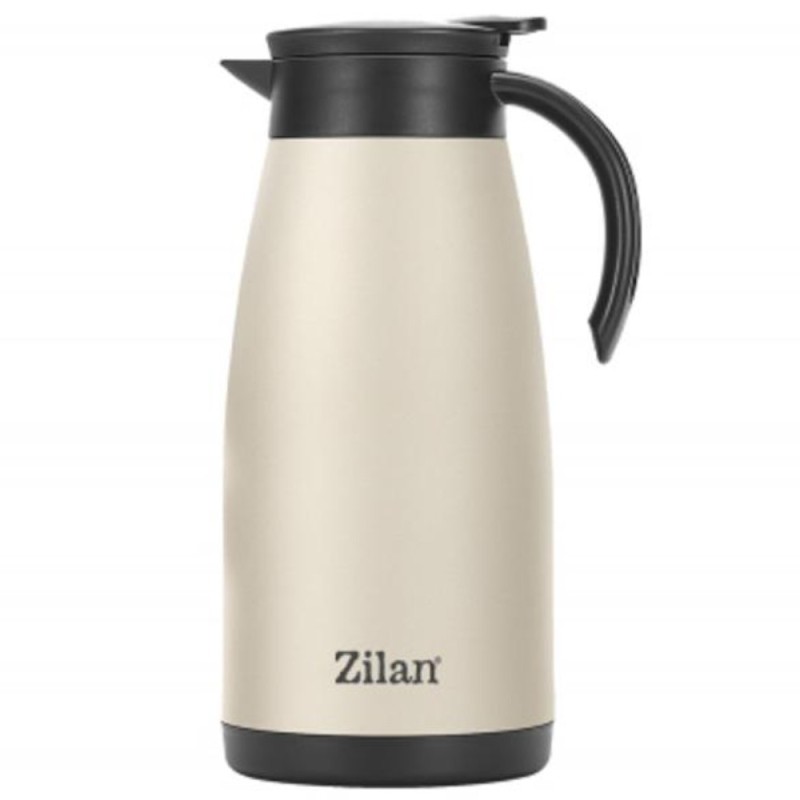 Termos Tip Ceainic, din Inox, Capacitate 1.5 l, Crem