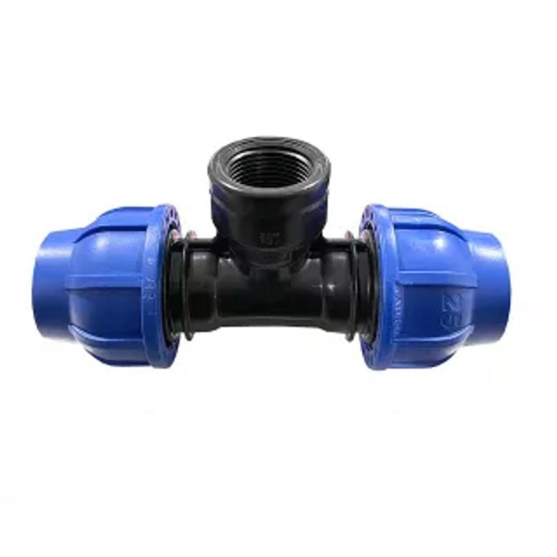 Teu Compresiune PEHD, Filet Interior, 20 mm x 1/2 inch, Z-tools