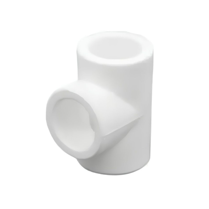 Teu PPR, Racordare Tevi, D 20 x 20 x 20 mm, Alb