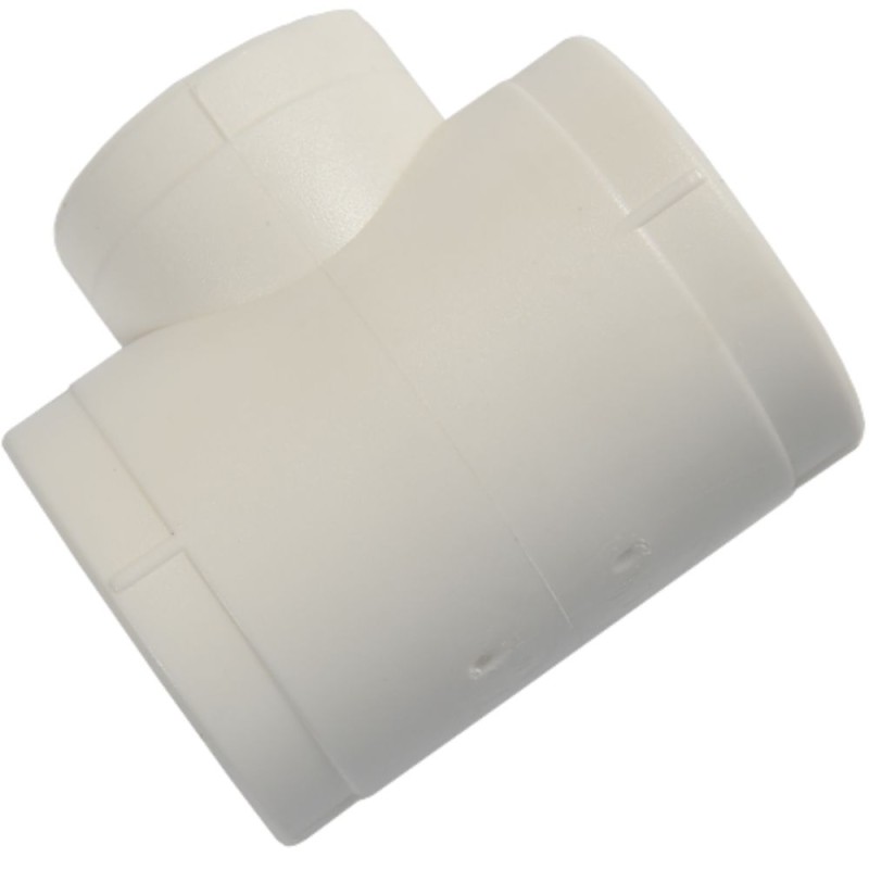 Teu PPR, Racordare Tevi, D 32 x 25 x 30 mm, Alb