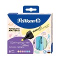 Textmarker 490, Culori Pastel, 6 Bucati, Cutie Carton
