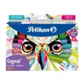 Textmarker Signal, 16 Culori, 10 Pastel  +  6 Neon, Blister, Pelikan