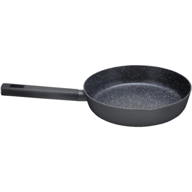 Tigaie Adanca cu Invelis Marmura, Diametru 24 cm, 2.4 l, Negru