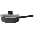 Tigaie Adanca din Aluminiu cu Capac Zilan, 26 cm