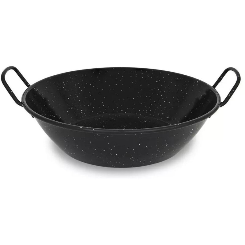Tigaie Adanca din Fonta Emailata, 26 cm, pentru Paella, Perfect Home