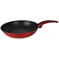 Tigaie Antiaderenta din Aluminiu Metal Red Line, Diametru 26 cm, Compatibila Inductie, Rosie, Perfect Home