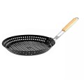 Tigaie BBQ pentru Prajit Castane, 31 x 3.5 cm, Perfect Home