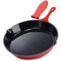Tigaie din Fonta Emailata cu Protectie din Silicon pentru Maner, Vilde, 20 cm