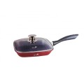 Tigaie Grill Antiaderenta cu Maner, 28 x 28 cm, Burgundy, Bachmayer