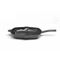 Tigaie Grill, din Fonta Emailata, 26.5 x 4.5 cm, Marble Gray
