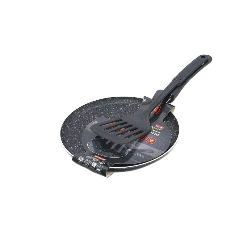 Tigaie pentru Clatite, 25 cm, Antiaderenta, cu Spatula, Bachmayer