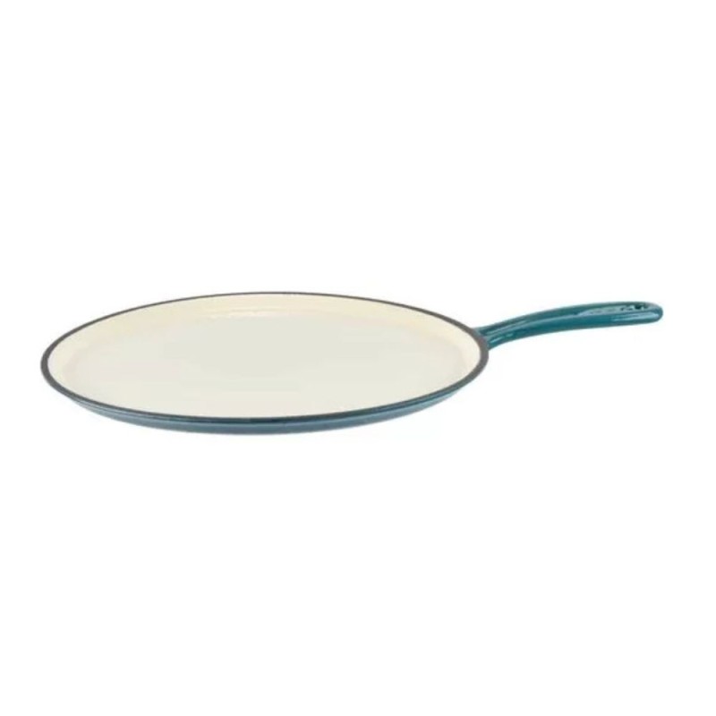 Tigaie pentru Clatite din Fonta, Albastru, Perfect Home, 28 cm