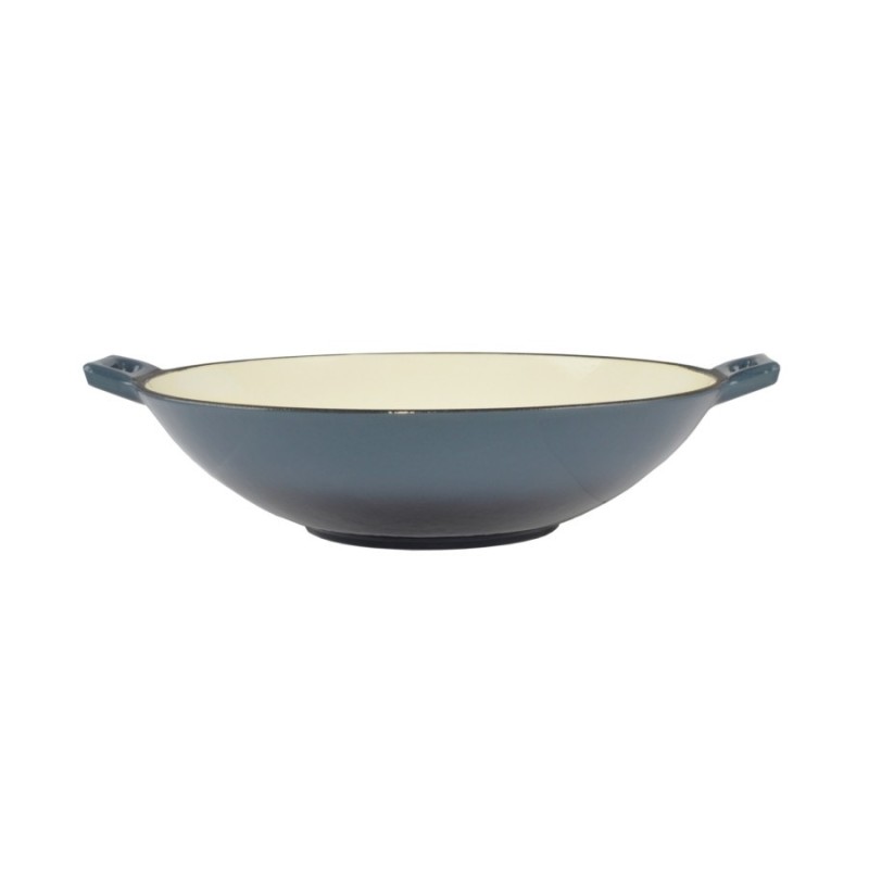 Tigaie Wok din Fonta Emailata, 35.5 cm, Perfect Home
